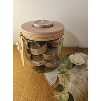 Teelichter Im Glas - Teelichtgeschenk Kerzen Geschenk Für Die Liebsten Teelichter Im Glas - Teelichtgeschenk Kerzen Geschenk Für Die Liebsten von BSmorethanwood