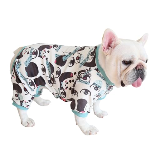 BT Bear Fette Hundekleidung, für Herbst und Winter, weich, warm, für Hunde, Mops, Bulldogge, Einteiler, Kleidung für Katzen, Welpen, kleine Hunde, mittelgroße Hunde (Hellgrün, XS: Rückenlänge 28–30 cm von BT Bear