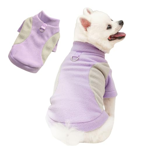 BT Bear Warmer Hundepullover, Fleece, Winter-Sweatshirt, Hundejacke mit D-Ring für Katzen, Welpen, kleine Hunde, mittelgroße Hunde, Violett, Größe XL BT Bear Warmer Hundepullover, Fleece, Winter-Sweatshirt, Hundejacke mit D-Ring für Katzen, Welpen, kleine Hunde, mittelgroße Hunde, Violett, Größe XL von BT Bear