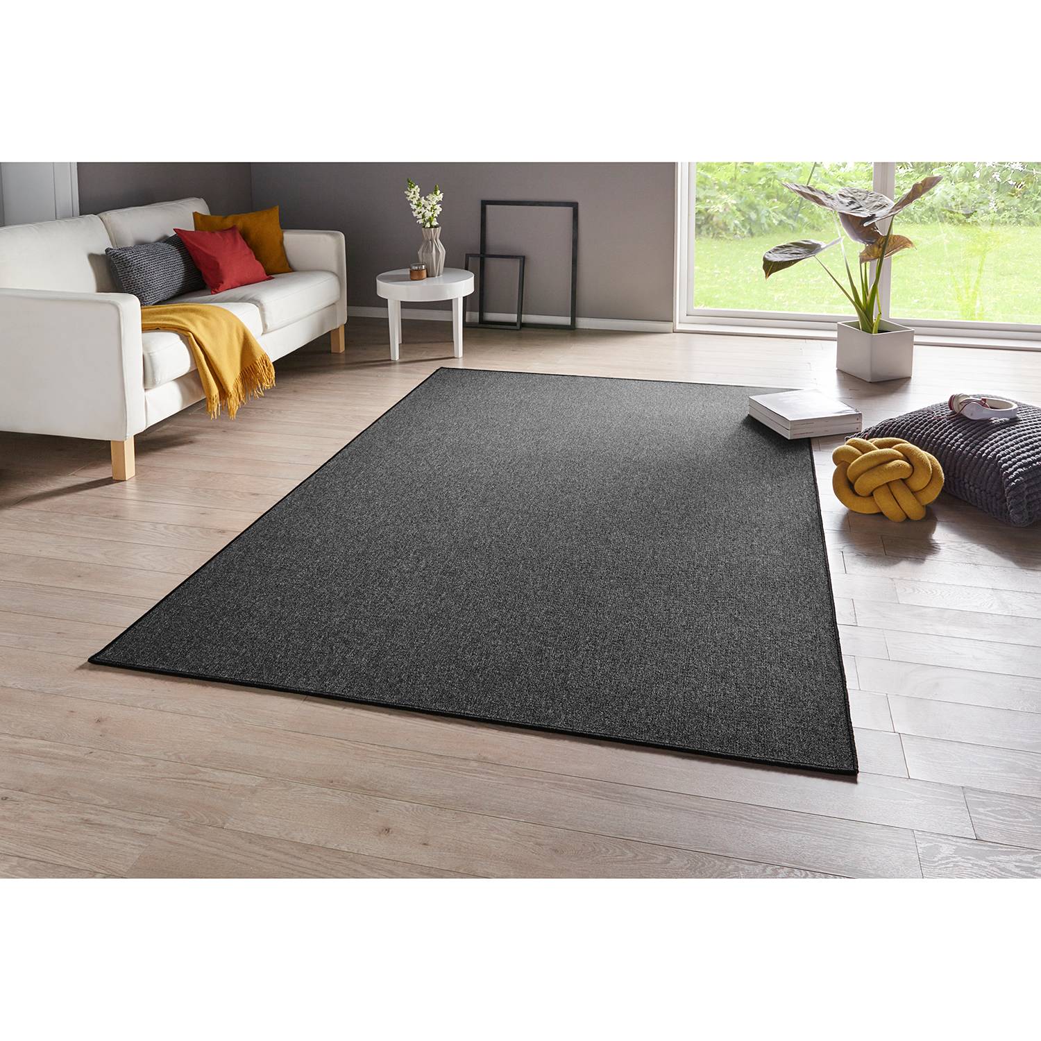 BT Carpet Kurzflorteppich Casual Anthrazit Rechteckig 140x200 cm (BxT) Kunstfaser von BT Carpet