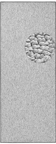 BT Carpet Wolly Läufer – Wohnzimmerteppich Flachgewebe Kurzflor Woll-Optik Wolle Skandi-Look Esszimmer, Wohnzimmer, Kinderzimmer, Schlafzimmer – Creme, 80x200cm von BT Carpet