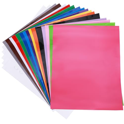 BTBHIHO 20 Stück Vinylfolie Plotter, Plotterfolie Selbstklebend Permanent VinylfoliePlotter 30.5x25cm Transferfolie Plotter Set für DIY Tassen, Autos, Banner, Dekoration BTBHIHO 20 Stück Vinylfolie Plotter, Plotterfolie Selbstklebend Permanent VinylfoliePlotter 30.5x25cm Transferfolie Plotter Set für DIY Tassen, Autos, Banner, Dekoration von BTBHIHO