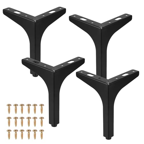 BTBHIHO Set mit 4 Möbelbeinen, 15 cm Schwarze Möbelbeine aus Metall, belastbar bis zu 800 kg. Moderne dreieckige Tischbeine aus Metall, Möbelbeine mit Stiften für Schränke, Sofas BTBHIHO Set mit 4 Möbelbeinen, 15 cm Schwarze Möbelbeine aus Metall, belastbar bis zu 800 kg. Moderne dreieckige Tischbeine aus Metall, Möbelbeine mit Stiften für Schränke, Sofas von BTBHIHO