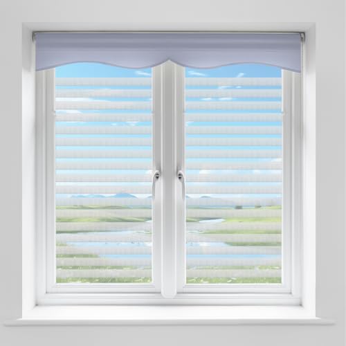 Selbstklebende Fensterfolie, undurchsichtige elektrostatische Selbstklebefolie für Private Bildschirme, Streifenmuster-Fensterfolie 45 x 300 cm, geeignet für Badezimmerfenster, Küchen, Glastüren Selbstklebende Fensterfolie, undurchsichtige elektrostatische Selbstklebefolie für Private Bildschirme, Streifenmuster-Fensterfolie 45 x 300 cm, geeignet für Badezimmerfenster, Küchen, Glastüren von BTBHIHO