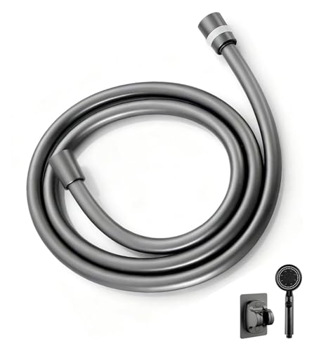 1,2 m/3,94 ft bis 20 m/65,62 ft PVC-Brauseschlauch, extra langer Brauseschlauch, passendes Badzubehör mitschicken(Gray,1.5m/4.92ft) von BTBTB