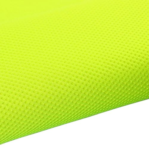 1 M X,6 Netzgewebe, Atmungsaktives 3D-Netzgewebe, Dreilagiges 3D-Tuch, Sandwich-Netzgewebe, DIY-Material, Elastisches, Luftbettgewebe(Fluorescent Yellow) von BTBTB