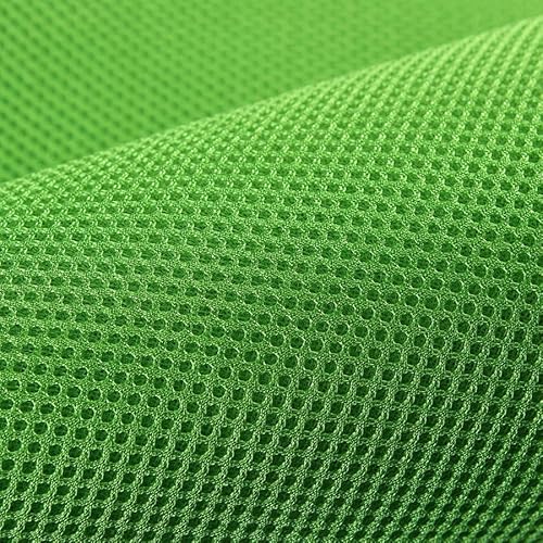 1 M X,6 Netzgewebe, Atmungsaktives 3D-Netzgewebe, Dreilagiges 3D-Tuch, Sandwich-Netzgewebe, DIY-Material, Elastisches, Luftbettgewebe(Green) von BTBTB
