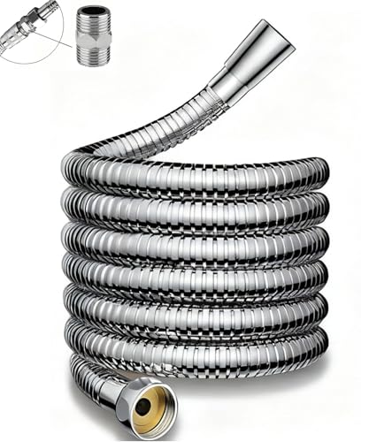 1 m 1,5 m 2 m 3 m 4 m 5 m 10 m Brauseschlauch, extra langer Brauseschlauch, Badezimmerzubehör, passendes Badezimmerzubehör senden(5m/16.40ft) von BTBTB