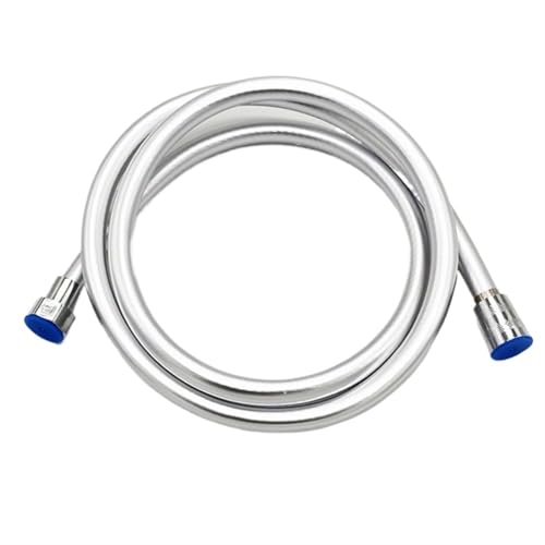 Extra langer Duschschlauch, PVC, Hochdruck, Silber und Schwarz, glatt, for Badezimmer, Handbrause, flexibel, Sanitär, Anti-Wicklung, GI/2, Universal(Sliver,300cm) von BTBTB