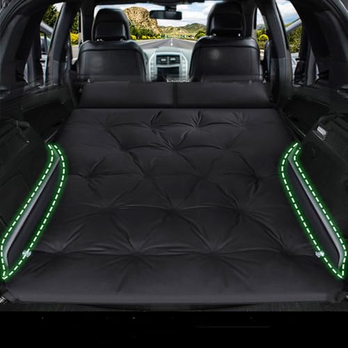 Auto Matratze für Mercedes A-Class B-Class C-Class GLC ML-Class GLE-Class CLA AMG GT, Auto-Rücksitz-Dickere Luftbett Faltbar Auslaufsichere Auto Luftmatratze Schlafzubehör,A/Black- C von BTDLE