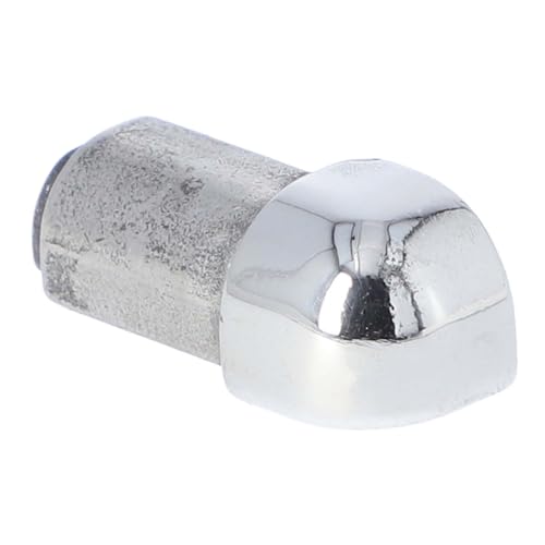 Außenecke für Fliesenschiene, Fliesenprofil, Rundkantenprofil, Edelstahl (V2A) glänzend, 12,5 mm Höhe von BTEC