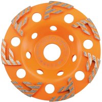 Diamantschleiftopf fast grinder 125x22,23mm Diamanttopfschleifer Schleifscheibe F-Segment Beton Estrich Granit - Orange von BTEC