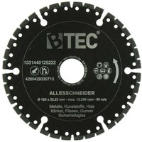 Btec - Diamanttrennscheibe allesschneider ø 230 mm Bohrung 22,23 mm von BTEC