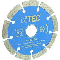 Diamanttrennscheibe Btec uni cut Pro 115 mm von BTEC