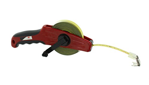 Rahmenbandmaß Stahl Länge 30 m Maßbandbreite 13 mm mit Antirutsch-Softgriff Rollbandmaß Rollenmaß Rahmenbandmaß Stahl Länge 30 m Maßbandbreite 13 mm mit Antirutsch-Softgriff Rollbandmaß Rollenmaß von BTEC