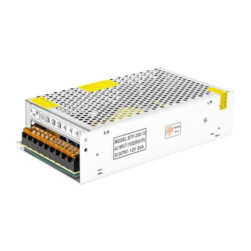 BTF-LIGHTING 12V 20A 240W Netzteil Transformator Geregeltes Schaltnetzteil AC110V-220V zu DC12V 20A Konverter LED-Treiber für LED-Lichtstreifen 3D-Drucker CCTV Kamera Sicherheitssystem BTF-LIGHTING 12V 20A 240W Netzteil Transformator Geregeltes Schaltnetzteil AC110V-220V zu DC12V 20A Konverter LED-Treiber für LED-Lichtstreifen 3D-Drucker CCTV Kamera Sicherheitssystem von BTF-LIGHTING