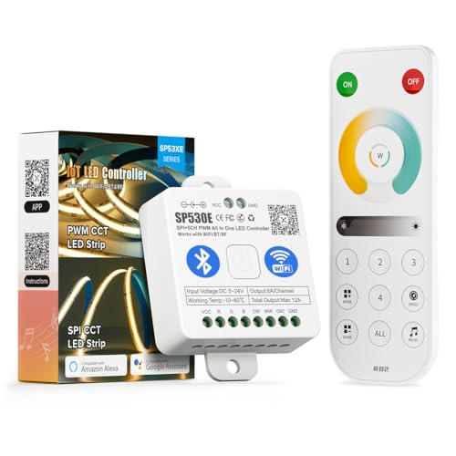 BTF-LIGHTING 4 Zonen 2.4GHz RF Fernbedienung RB2&SP530E WiFi Bluetooth Steuerung Kit Unterstützung FCOB COB SMD PWM oder SPI CCT Duales Weiß Abstimmbare Farbtemperatur LED Streifen DC5V DC12V DC24V BTF-LIGHTING 4 Zonen 2.4GHz RF Fernbedienung RB2&SP530E WiFi Bluetooth Steuerung Kit Unterstützung FCOB COB SMD PWM oder SPI CCT Duales Weiß Abstimmbare Farbtemperatur LED Streifen DC5V DC12V DC24V von BTF-LIGHTING