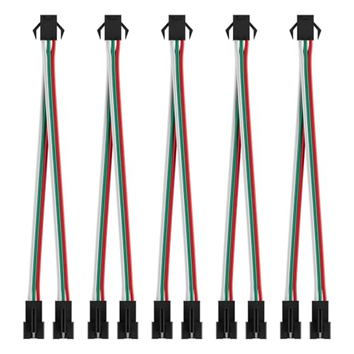 BTF-LIGHTING 5 Stück JST SM 3-polige V-Form 1 auf 2 Stecker für 3-polige SMD WS2812B WS2811 WS2812 WS2812 WS2814 SK6812 FCOB WS2811 IC adressierbare LED-Streifen weiblich männlich 15 cm 22 AWG Draht BTF-LIGHTING 5 Stück JST SM 3-polige V-Form 1 auf 2 Stecker für 3-polige SMD WS2812B WS2811 WS2812 WS2812 WS2814 SK6812 FCOB WS2811 IC adressierbare LED-Streifen weiblich männlich 15 cm 22 AWG Draht von BTF-LIGHTING