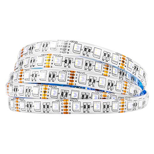 BTF-LIGHTING 5050 RGBW RGB+Cool White(6000K-6500K) 4 Colors in 1 LED 5m 16.4ft 60LEDs/m Multi-Colored LED Tape Lights IP65 Silicone Coating Waterproof White PCB DC12V For Bedroom Home Decoration von BTF-LIGHTING