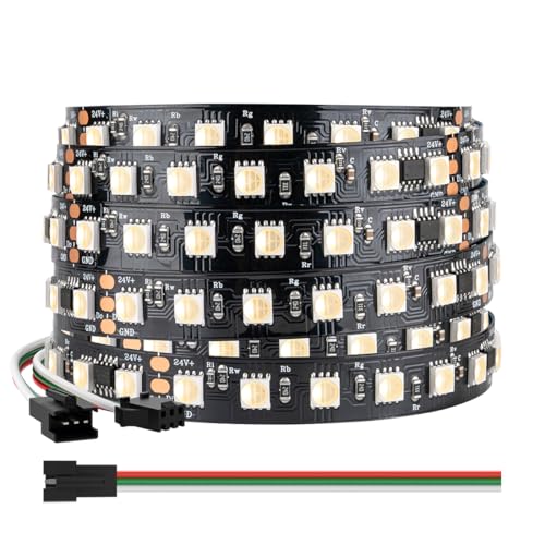 BTF-LIGHTING WS2814 RGBW 4in1 IC Adressierbarer LED-Streifen 5050SMD RGB+Warmweiß 4in1 5M 84LEDs/m DC24V Schwarz PCB IP30 Nicht Wasserdicht Traumfarbe für Innen Dekoration DIY-Projekt (nur Streifen) BTF-LIGHTING WS2814 RGBW 4in1 IC Adressierbarer LED-Streifen 5050SMD RGB+Warmweiß 4in1 5M 84LEDs/m DC24V Schwarz PCB IP30 Nicht Wasserdicht Traumfarbe für Innen Dekoration DIY-Projekt (nur Streifen) von BTF-LIGHTING