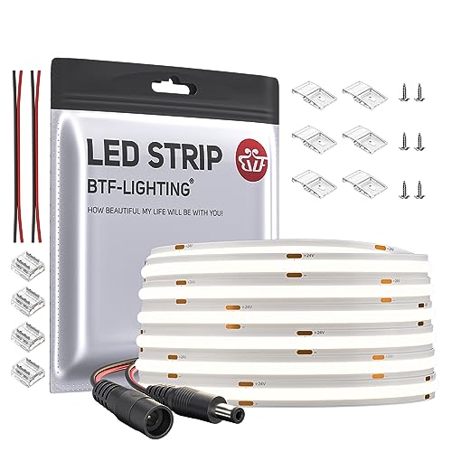 BTF-LIGHTING FCOB COB Natürliches Weiß 4000K Flexibel Hohe Dichte Licht dimmbare LED-Streifen CRI90 + 10M 336LEDs/m DC24V 8W/M 8mm Breite biegsam FOB LED-Band für DIY Innenbeleuchtung Projekte BTF-LIGHTING FCOB COB Natürliches Weiß 4000K Flexibel Hohe Dichte Licht dimmbare LED-Streifen CRI90 + 10M 336LEDs/m DC24V 8W/M 8mm Breite biegsam FOB LED-Band für DIY Innenbeleuchtung Projekte von BTF-LIGHTING