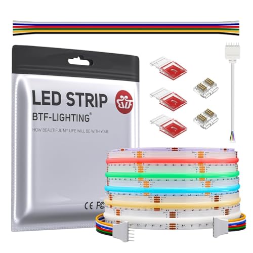 BTF-LIGHTING FCOB COB RGBCCT Flexible Hohe Dichte LED-Streifen COB RGBCCT LED Strip 5M 960LED/M DC24V 18W/M IP30 Mehrfarbig für TV Zimmer Party DIY Heimdekoration(Nicht inhalt Controller&Netzteil) BTF-LIGHTING FCOB COB RGBCCT Flexible Hohe Dichte LED-Streifen COB RGBCCT LED Strip 5M 960LED/M DC24V 18W/M IP30 Mehrfarbig für TV Zimmer Party DIY Heimdekoration(Nicht inhalt Controller&Netzteil) von BTF-LIGHTING
