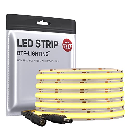 BTF-LIGHTING FCOB Flexibel Hohe Dichte LED Streifen 5M 528LEDs Warmweiß 14W/M 12V Dimmbar Verformbar FOB COB LED Licht Band für Schlafzimmer Küche Raum Innendekoration(Nur Streifen) BTF-LIGHTING FCOB Flexibel Hohe Dichte LED Streifen 5M 528LEDs Warmweiß 14W/M 12V Dimmbar Verformbar FOB COB LED Licht Band für Schlafzimmer Küche Raum Innendekoration(Nur Streifen) von BTF-LIGHTING