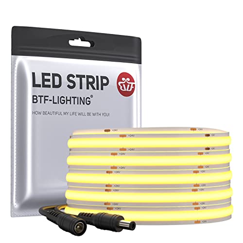 BTF-LIGHTING FCOB Flexibel Hohe Dichte LED Streifen 5M 528LEDs Warmweiß 14W/M 24V Dimmbar Verformbar FOB COB LED Licht Band für Schlafzimmer Küche Raum Innendekoration(Nur Streifen) BTF-LIGHTING FCOB Flexibel Hohe Dichte LED Streifen 5M 528LEDs Warmweiß 14W/M 24V Dimmbar Verformbar FOB COB LED Licht Band für Schlafzimmer Küche Raum Innendekoration(Nur Streifen) von BTF-LIGHTING