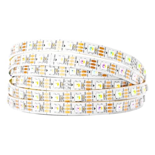 BTF-LIGHTING RGBW RGBNW Naturweiß SK6812 (ähnlich WS2812B) 5m 60LEDs/Pixels/m 300LEDs Individuell adressierbar Flexibel 4 farbe in 1 LED Traumfarbe LED Streifen Nicht wasserdicht IP30 DC5V von BTF-LIGHTING