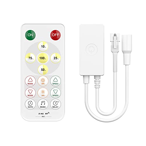 BTF-LIGHTING SP646E SPI Einfarbige 2.4Ghz Blue-tooth LED Controller Kompatibel mit FCOB SPI Einfarbige LED Streifen DC5V/DC12V/DC24V Arbeit mit 2.4G RF Remote/APP Kontrol Musik Modus BTF-LIGHTING SP646E SPI Einfarbige 2.4Ghz Blue-tooth LED Controller Kompatibel mit FCOB SPI Einfarbige LED Streifen DC5V/DC12V/DC24V Arbeit mit 2.4G RF Remote/APP Kontrol Musik Modus von BTF-LIGHTING