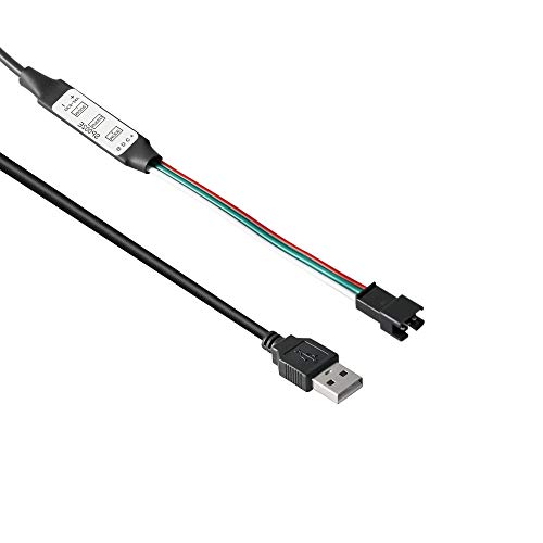 BTF-LIGHTING WS2811 WS2812B SK6812RGB(NOT RGBW) Adressierbar RGB LED Licht Portable 3Keys Mini USB SP002E Controller 600 Pixels DC5V-24V von BTF-LIGHTING