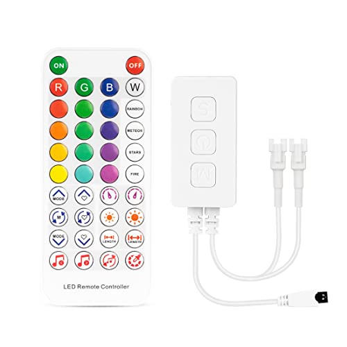 BTF-LIGHTING WS2812B WS2811 RGB IR Fernbedienung SP611E Doppelausgang Bluetooth LED Controller Musik Sync DIY Timer mit IOS und Android APP Steuerung für 3PIN Adressierbarer LED-Streifen Pixels Light BTF-LIGHTING WS2812B WS2811 RGB IR Fernbedienung SP611E Doppelausgang Bluetooth LED Controller Musik Sync DIY Timer mit IOS und Android APP Steuerung für 3PIN Adressierbarer LED-Streifen Pixels Light von BTF-LIGHTING