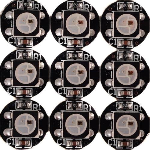 BTF-LIGHTING WS2812B ECO RGB-Legierung Drähte 5050 SMD Schwarz LED-Chips mit PCB-Kühlkörper (10 mm * 3 mm) WS2811 IC Eingebauter 5050 SMD RGB DC5V 100pcs von BTF-LIGHTING