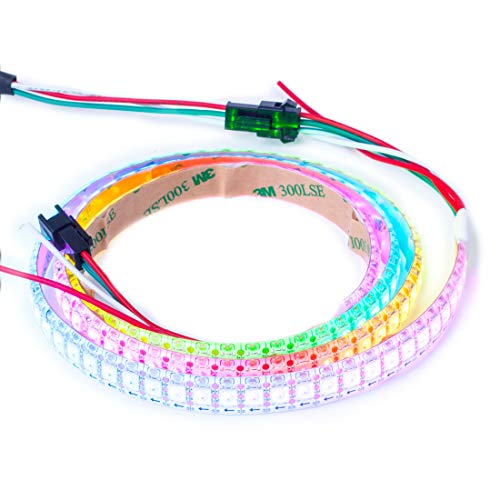 BTF-LIGHTING WS2812 ECO 1M 144LEDs RGB Individuell adressierbar Legierungsdraht WS2812 144Pixels/m 5050 SMD Flexibler Lichtstreifen Weiß PCB DC 5V für Heimdekoration IP65 Wasserdicht(Nur Streifen) BTF-LIGHTING WS2812 ECO 1M 144LEDs RGB Individuell adressierbar Legierungsdraht WS2812 144Pixels/m 5050 SMD Flexibler Lichtstreifen Weiß PCB DC 5V für Heimdekoration IP65 Wasserdicht(Nur Streifen) von BTF-LIGHTING