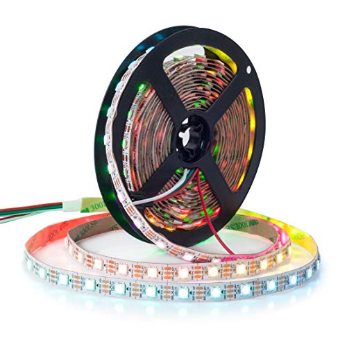 BTF-LIGHTING WS2812 ECO 5M 300 LEDs RGB Individuell adressierbar WS2812 Legierungsdraht 60Pixels/m 5050 SMD Flexibler Streifen Weiß PCB DC 5V für Heimdekoration IP30 Nicht-Wasserdicht(Nur Streifen) BTF-LIGHTING WS2812 ECO 5M 300 LEDs RGB Individuell adressierbar WS2812 Legierungsdraht 60Pixels/m 5050 SMD Flexibler Streifen Weiß PCB DC 5V für Heimdekoration IP30 Nicht-Wasserdicht(Nur Streifen) von BTF-LIGHTING