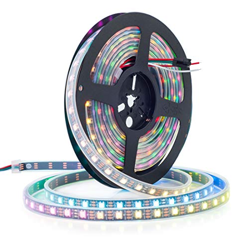 BTF-LIGHTING WS2812 ECO 5M 300 LEDs RGB Individuell adressierbar Legierungsdraht WS2812 60Pixels/m 5050 SMD Flexibler Lichtstreifen Schwarz PCB DC 5V IP67 Wasserdicht für Heimdekoration(Nur Streifen) BTF-LIGHTING WS2812 ECO 5M 300 LEDs RGB Individuell adressierbar Legierungsdraht WS2812 60Pixels/m 5050 SMD Flexibler Lichtstreifen Schwarz PCB DC 5V IP67 Wasserdicht für Heimdekoration(Nur Streifen) von BTF-LIGHTING