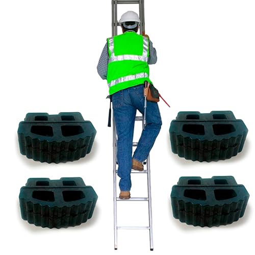 BTF | Set mit 4 Endstücken für Industrieleitern 1, 2 oder 3 Abschnitte, kombiniert und/oder ausziehbar, Gummifüße für Treppen, Profil von 65 x 25 mm. von BTF