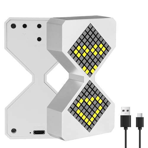 LED Digital Elektronische Sanduhr Schwerkraftgesteuerter Timer, Frei Einstellbar 1–30 Minuten Sand-Zeit Uhr Entspannungs-Spielzeug für Küche Raum Wohn-Deko (Weiß) von BTFO