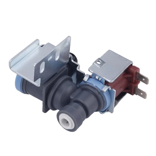 Wassereinlassventil, Magnetventil Wassereinlass für Kühlschrank Eismaschine Ersatzteile Kompatibel mit Whirlpool Kenmore Maytag W10498976 W10420082 von BTFO