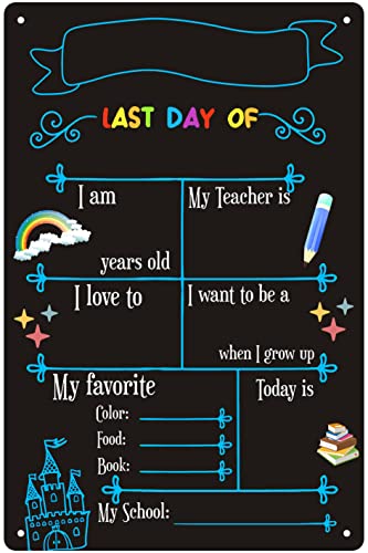 Blechschild mit Aufschrift "Last Day Of School", lustiges Metallschild, Gedenkschild, Schule, Metallblech, 20,3 x 30,5 cm Blechschild mit Aufschrift "Last Day Of School", lustiges Metallschild, Gedenkschild, Schule, Metallblech, 20,3 x 30,5 cm von BTFSigns