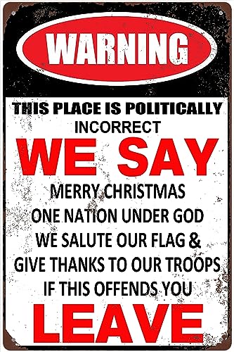 Lustiges Aluminiumschild, Retro-Wandkunst, Dekoration, "This Place Is Politically Incorrect If This Offends You Leave", 20,3 x 30,5 cm Lustiges Aluminiumschild, Retro-Wandkunst, Dekoration, "This Place Is Politically Incorrect If This Offends You Leave", 20,3 x 30,5 cm von BTFSigns