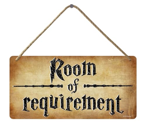Room Of Requirement Holzschild zum Aufhängen, Fantasie- und Zauberer-Themenschild, lustige Raumdekoration, 12,7 x 25,4 cm Room Of Requirement Holzschild zum Aufhängen, Fantasie- und Zauberer-Themenschild, lustige Raumdekoration, 12,7 x 25,4 cm von BTFSigns