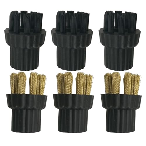 BTFWM 6 stücke Dampf Reiniger Messing Nylon Pinsel Kopf Ersatz Teile Steam Mop X500 Dampf Reiniger Messing Komponenten Kopf Teile Dampfreiniger-Zubehör BTFWM 6 stücke Dampf Reiniger Messing Nylon Pinsel Kopf Ersatz Teile Steam Mop X500 Dampf Reiniger Messing Komponenten Kopf Teile Dampfreiniger-Zubehör von BTFWM