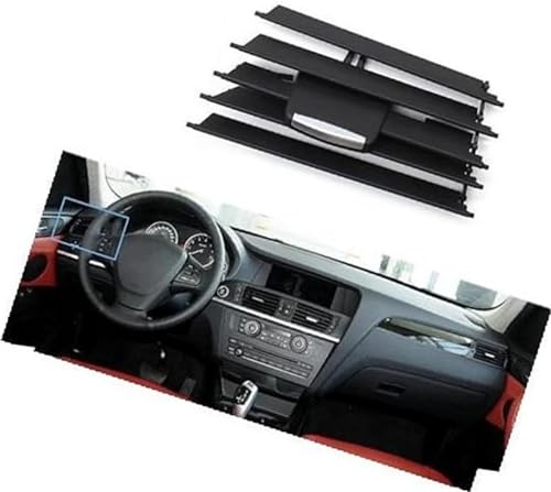 BTFWM Armaturenbrett-Entlüftungsöffnung, Auto vorne links, rechts, Mitte, Klimaanlage, AC-Entlüftungsgitter, Auslasslaschenclip, for, X3 X4 F25 F26 2011–2018 Lüftungsclip(BLACK LHD-Front Left) von BTFWM