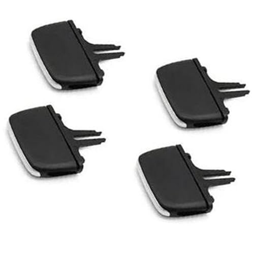 BTFWM Armaturenbrett-Entlüftungsöffnung, for VOLVO, XC90 V90 S90, Auto-Klimaanlagen-Entlüftungsclip-Reparatursatz, vorderer hinterer Kühlergrill-Auslass-Clip-Schieber Lüftungsclip(BLACK Rear right) von BTFWM
