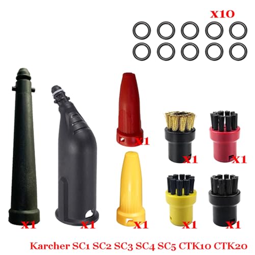 BTFWM Dampf Staubsauger Maschine for SC1 SC2 SC3 SC4 SC5 SC7 CTK10 CTK20 Teile Pinsel Kopf Leistungsstarke Düse Zubehör Dampfreiniger-Zubehör(Set-3) von BTFWM