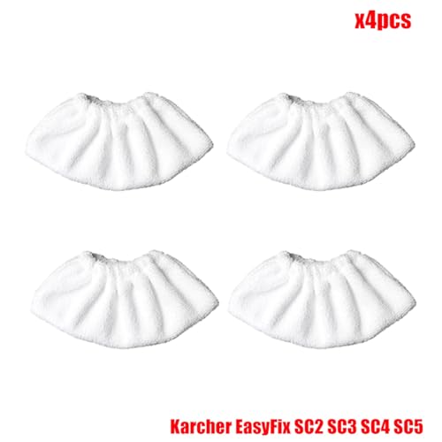 BTFWM Ersatz-Stoffbezug for Steam Mop Easyfix SC2 SC3 SC4 SC5 Handstaubsauger Mikrofaser Steam Mop Lumpen Teile Dampfreiniger-Zubehör(Set4) von BTFWM
