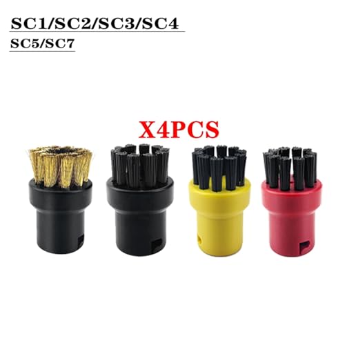 BTFWM For Dampf Staubsauger SC2 SC3 SC7 CTK10 Leistungsstarke düse Reinigung Pinsel kopf Spiegel Werkzeug pinsel Ersatzteile Zubehör Dampfreiniger-Zubehör(Gold) von BTFWM