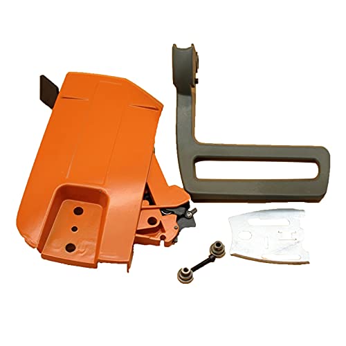BTFWM Kettenbremse-Kupplungsabdeckung Griffschutz Montagesatz Kettensägen-Ersatzteile, for Husqvarna, 61 66 266 268 272 272XP 503727401 Kettensägen-Bremsgriff von BTFWM