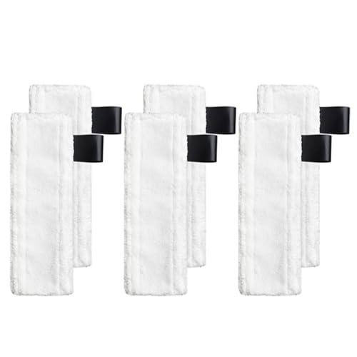 BTFWM Steam Mop Tuch Reinigungspad Tuch Abdeckung Ersatz Zubehör for EasyFix SC2 SC3 SC4 SC5 Mop Reiniger Ersatzteile Dampfreiniger-Zubehör(6pcs) von BTFWM